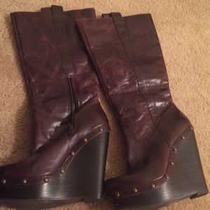 Jessica Simpson wedges brown